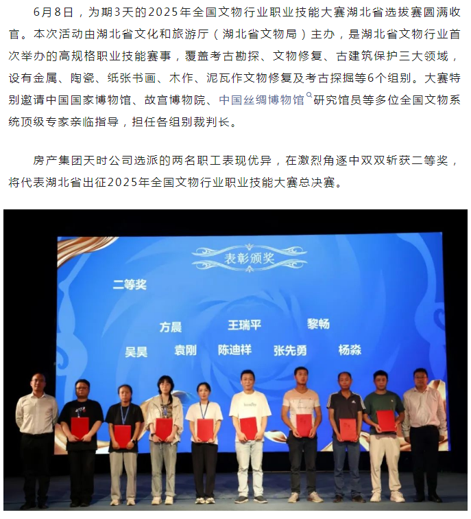 省赛突围，，，，，征战天下！天时公司在省文物行业职...